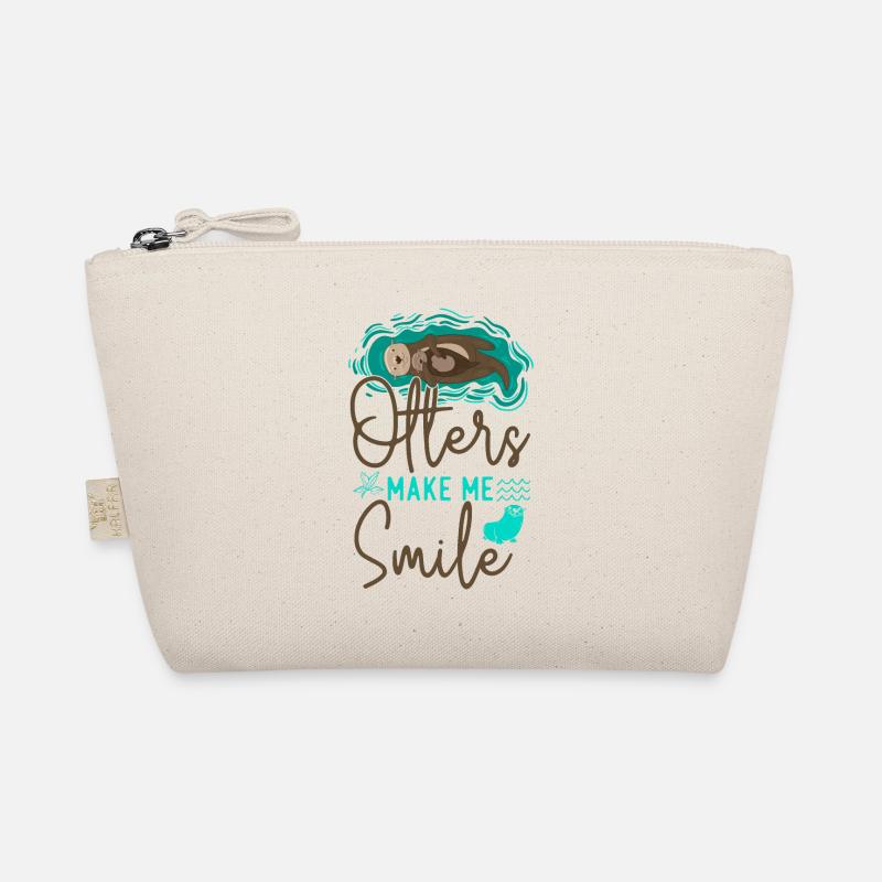 Otter Otters Make Me Smile Bio-Täschchen