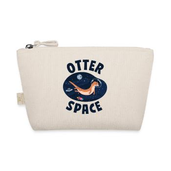 Otter Pun Space Science Astronaut - Bio-Täschchen - Natur - Vorne