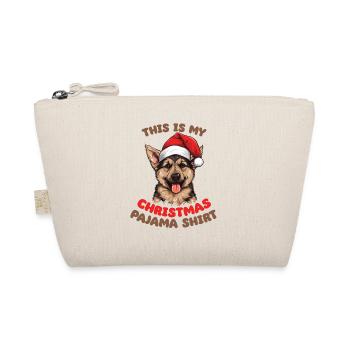 German Shepherd Christmas Pajamas Dogs - Organic Pouch - nature - Front