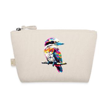 Kookaburra Hunter Reads Laughing Hans Sweet Bird - Organic Pouch - nature - Front