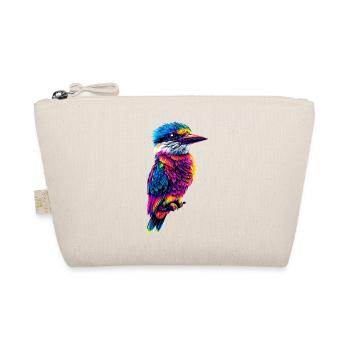 Kookaburra Hunter Reads Laughing Hans Sweet Bird - Organic Pouch - nature - Front