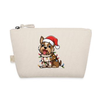 Norwich Terrier Christmas Lights Xmas Dogs Gifts - Organic Pouch - nature - Front
