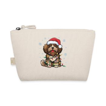 Havanese Christmas Lights Xmas Dogs Gifts - Organic Pouch - nature - Front
