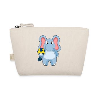 Elefant Handballspieler Handball - Bio-Täschchen - Natur - Vorne