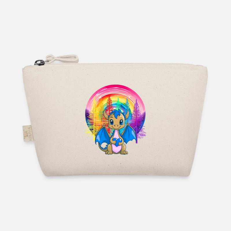 Regenbogen Drache Drachen Kinder Kind Bio-Täschchen