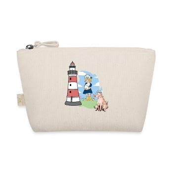Leuchtturm Schaf maritim Kinder Kind Mädchen - Bio-Täschchen - Natur - Vorne