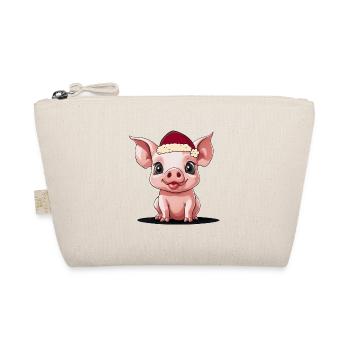 Nikolaus Weihnachtsmann Xmas Christmas - Bio-Täschchen - Natur - Vorne
