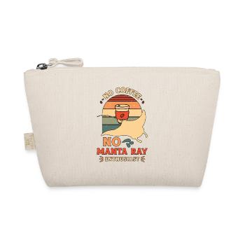 Manta Rays No Coffee No Marine Life Coffee Lover - Bio-Täschchen - Natur - Vorne