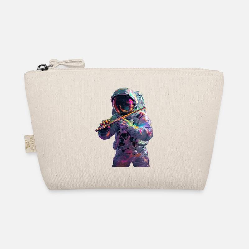 Astronaut Querflöte - Bio-Täschchen - Natur