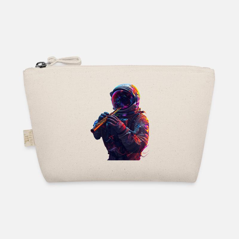 Astronaut Querflöte Bio-Täschchen