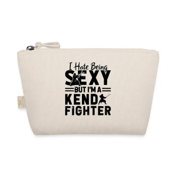 I hate being sexy but I'm a Kendo fighter - Organic Pouch - nature - Front