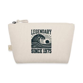 Legendary since 1975 Birthday Wave - Organic Pouch - nature - Front