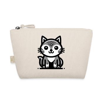 Chat de dessin animé mignon - Trousse biologique - nature - Devant