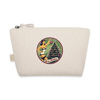 Motif pin-up de Noël rétro vintage - Trousse biologique - nature - Devant