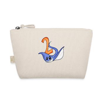 2 Birthday Motif Stingray - Two Years Old - Organic Pouch - nature - Front