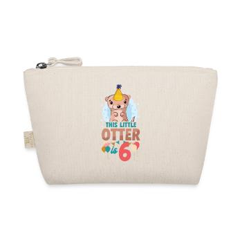 Otter Birthday This Little Otter - Organic Pouch - nature - Front
