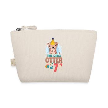 Otter Birthday This Little Otter - Organic Pouch - nature - Front
