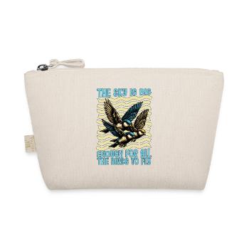 Bird Enthusiast The Sky Is Big Enough Ornithology - Organic Pouch - nature - Front