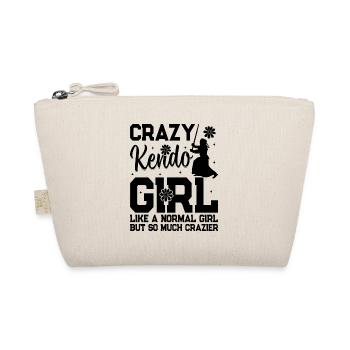 Crazy Kendo girl like a normal girl but so much cr - Organic Pouch - nature - Front
