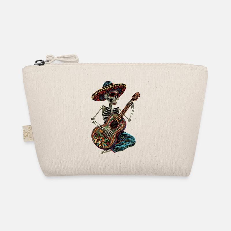 Mexican Skeleton Guitar Organic Pouch