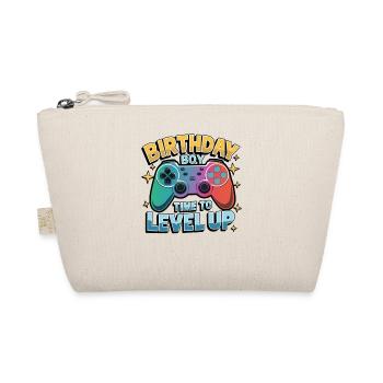 Birthday Boy Time to Level Up Birthday Gamer Boys - Organic Pouch - nature - Front