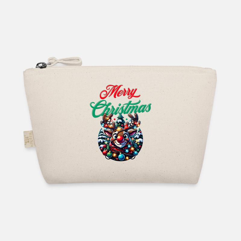 Joyeux Noël souhaite drôle de renne - Noël Trousse biologique