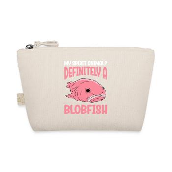 Lustige Blobfische Niedlicher Blobfisch - Bio-Täschchen - Natur - Vorne