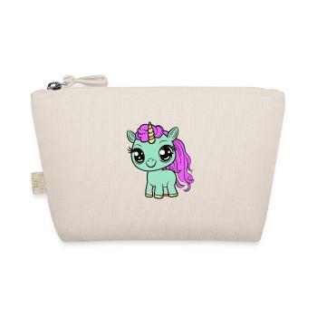 Baby Unicorn Unicorns Child Kids Toddler Horse - Organic Pouch - nature - Front