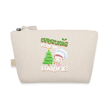 Christmas, Love and Baking, Sweet Holiday Joy - Organic Pouch - nature - Front
