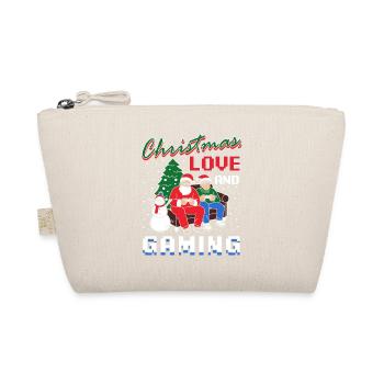 Christmas, Love and Gaming – Vibes für Gamer - Bio-Täschchen - Natur - Vorne