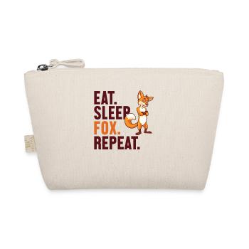 Eat Sleep Fox Repeat Caninae Red Fox Canidae Fox - Organic Pouch - nature - Front
