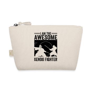 I am the awesome Kendo Fighter - Organic Pouch - nature - Front