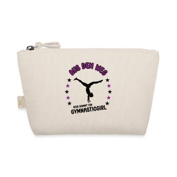 AUS DEM WEG HIER KOMMT EIN GYMNASTICGIRL Turnerin - Bio-Täschchen - Natur - Vorne