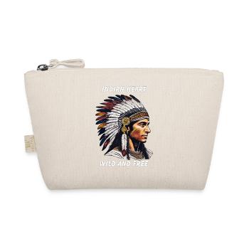 INDIANER INDIAN HEART WILD AND FREE - Organic Pouch - nature - Front