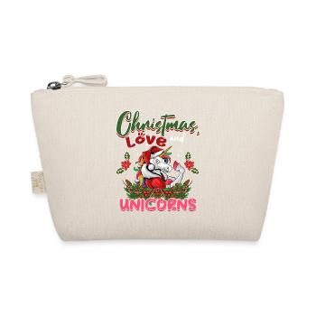 Licorne Chevaux Cavaliers Noël Amour Équitation - Trousse biologique - nature - Devant