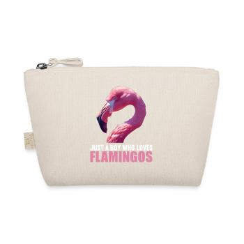 Flamingos Flamingo - Bio-Täschchen - Natur - Vorne