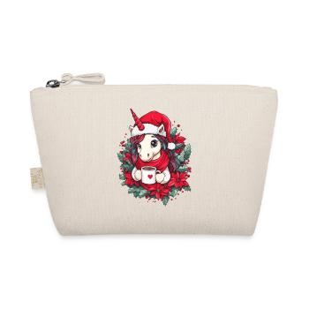 Unicorn Coffee Christmas Women Men Children - Organic Pouch - nature - Front