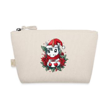 Unicorn Coffee Christmas Women Men Children - Organic Pouch - nature - Front