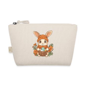 Easter Bunny Gift Easter Women Men Children - Organic Pouch - nature - Front