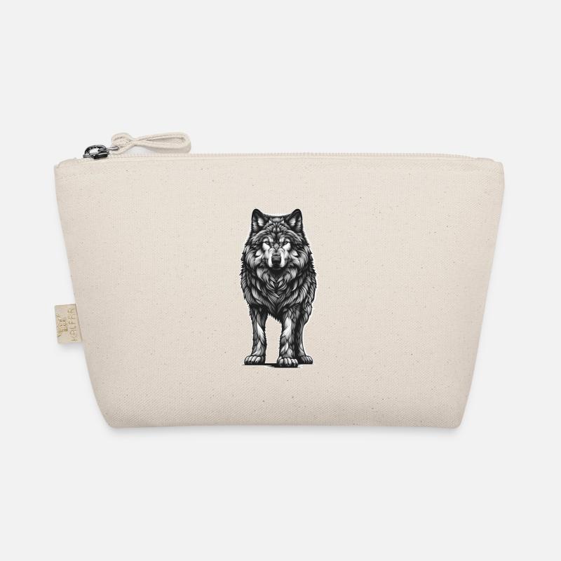 Halloween Wolf Wölfe mystisch Bio-Täschchen