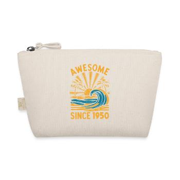 Awesome Since 1950's Birthday Beach - Organic Pouch - nature - Front