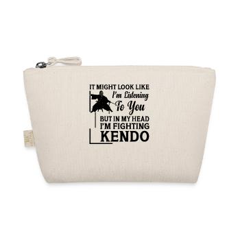 Kendo Fighter - but in my head I'm fighting Kendo - Organic Pouch - nature - Front