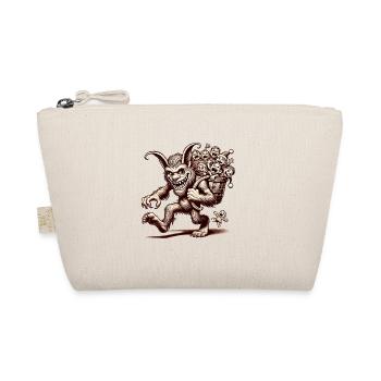 Krampus porte joyeusement des enfants qui hurlent - Trousse biologique - nature - Devant