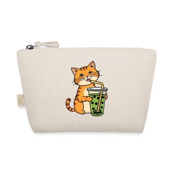 Cat Bubble Tea Green Matcha Boba Tea - Organic Pouch - nature - Front
