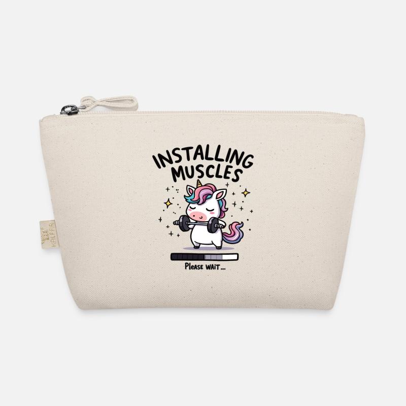 Installing Muscles Please Wait Weight Training Einhon Organic Pouch