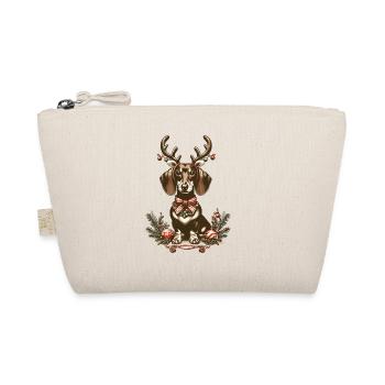 Teckel de Noël avec bois et arc - Trousse biologique - nature - Devant