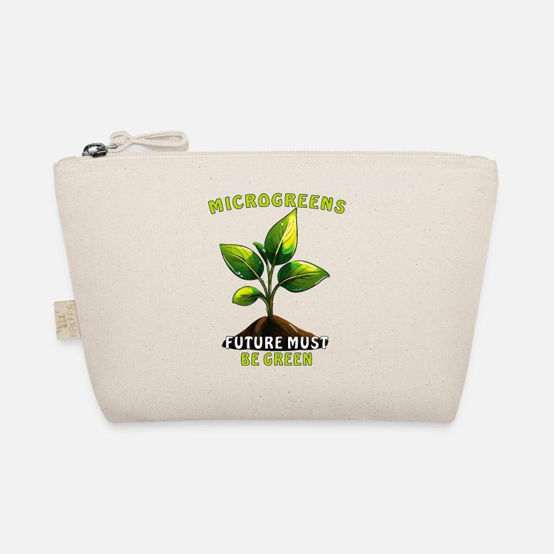 PFLANZE MICROGREENS FUTURE MUST BE GREEN - Bio-Täschchen - Natur