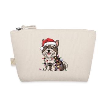 Tibetan Terrier Christmas Lights Xmas Dogs Gifts - Bio-Täschchen - Natur - Vorne