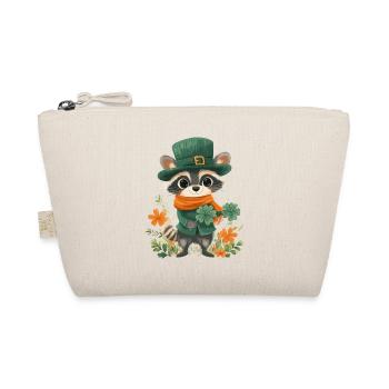 St Patrick’s Day Raccoon Décoration Femmes Hommes Enfants - Trousse biologique - nature - Devant
