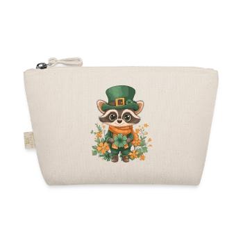 St Patrick’s Day Raccoon Décoration Femmes Hommes Enfants - Trousse biologique - nature - Devant